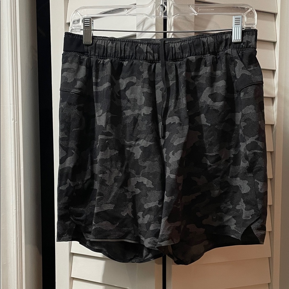 lululemon athletica Black Camo Athletic Shorts